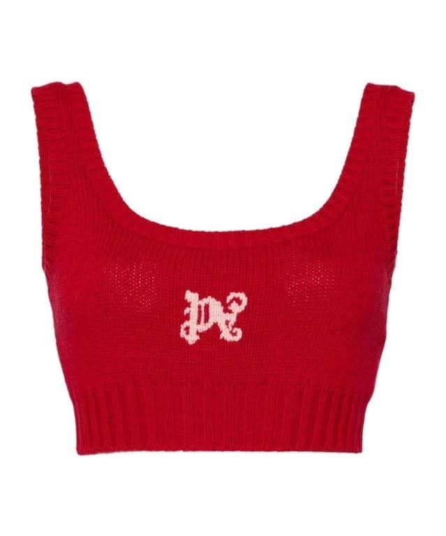 Palm Angels Women's Monogram Knitted Top