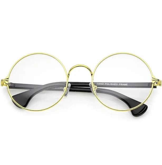 Sunglassla Unisex Classic Slim Metal Frame Round Eyeglasses