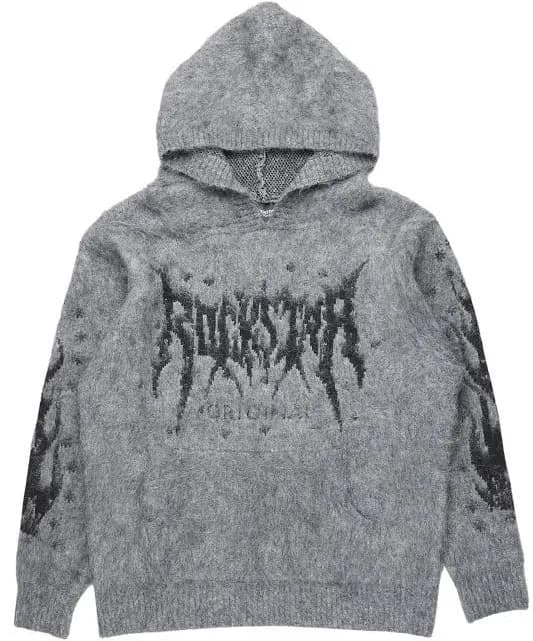 Evelyn Graphic Mohair Hoodie