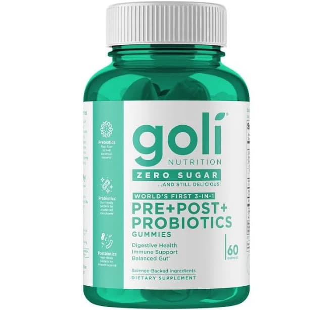 Goli Nutrition Zero Sugar Probiotic+ Gummies