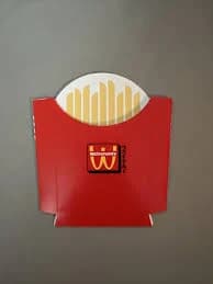 McDonald's WcDonalds Medium Fry Box - UNUSED