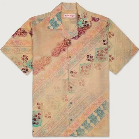 Perte D'ego Men's Sunwashed Patchwork Shirt