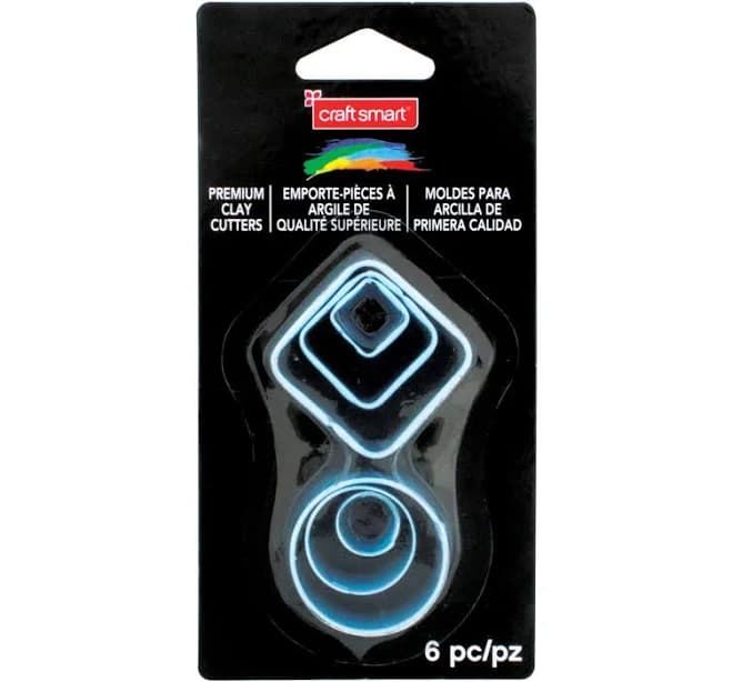 Craft Smart Square & Circle Premium Clay Cutters