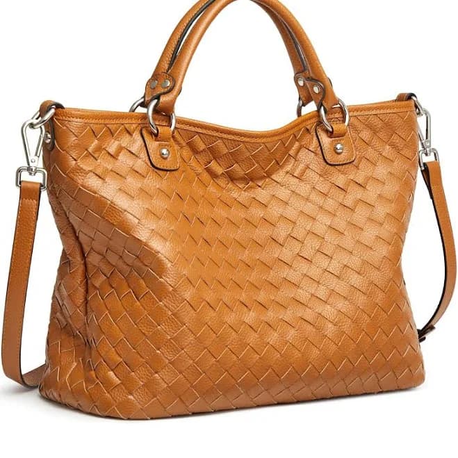Kattee Retro Handmade Leather Tote Bag