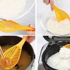 Amazon.com | Non Stick Multifunction Rice Scooper free Standing Rice Spoon Paddle, Professional Rice Potato Server Spatula (1 Pac, white): Rice & Potato Servers
