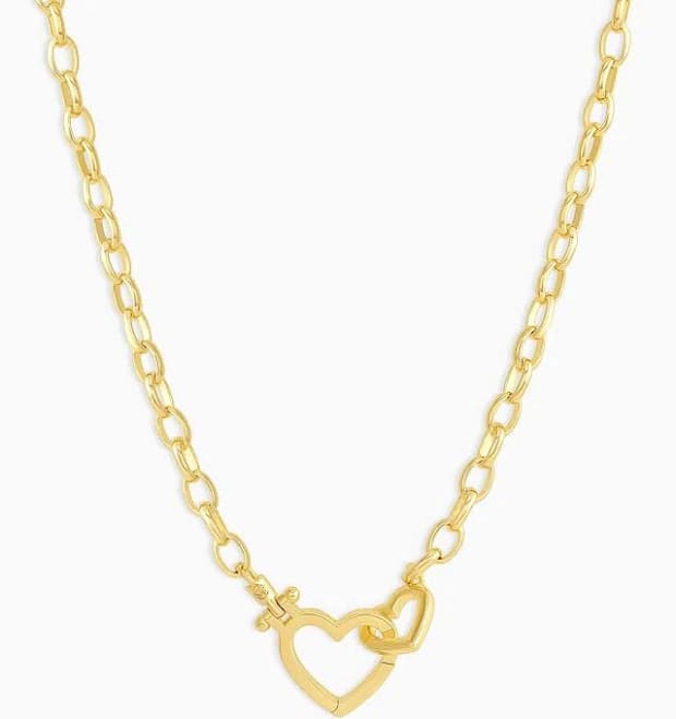Gorjana Parker Heart Gold Necklace