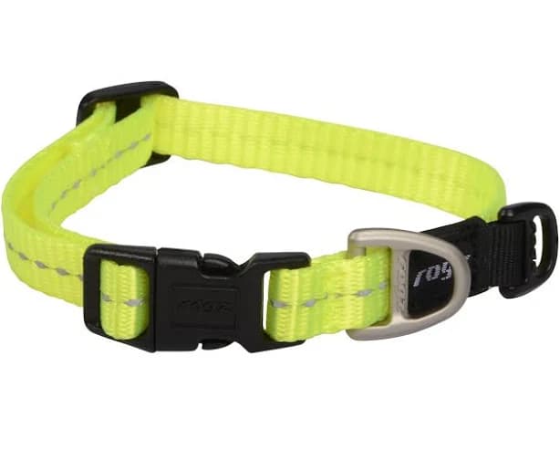 Rogz Utility Small Dayglo Yellow Dog Collar