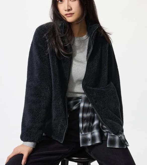UNIQLO Fluffy Yarn Fleece Full-Zip Jacket