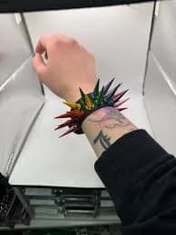 Rainbow Spiked Bracelets