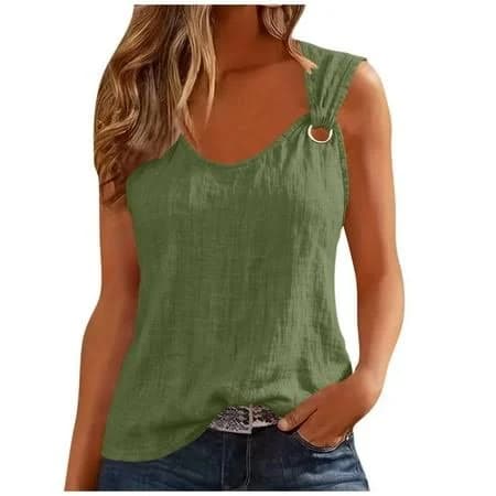 Women's Round Hole Cutout Strap Bodycon Top
