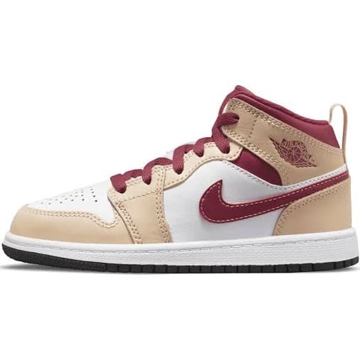 Air Jordan 1 Mid Leather Casual Shoes for Kids