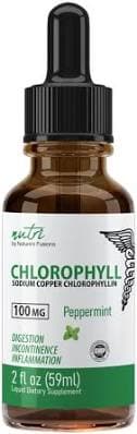 Nutri Chlorophyll Drops Peppermint Natural Internal Deodorant & Detoxifier