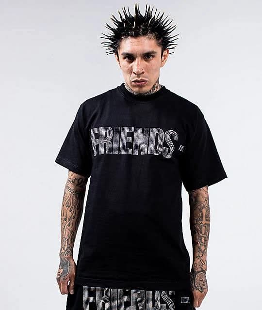 Vlone Friends Rhinestone T-Shirt