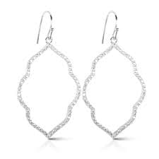 Timeless Radiance CZ Quatrafoil Earrings in Silver | Amanda Blu