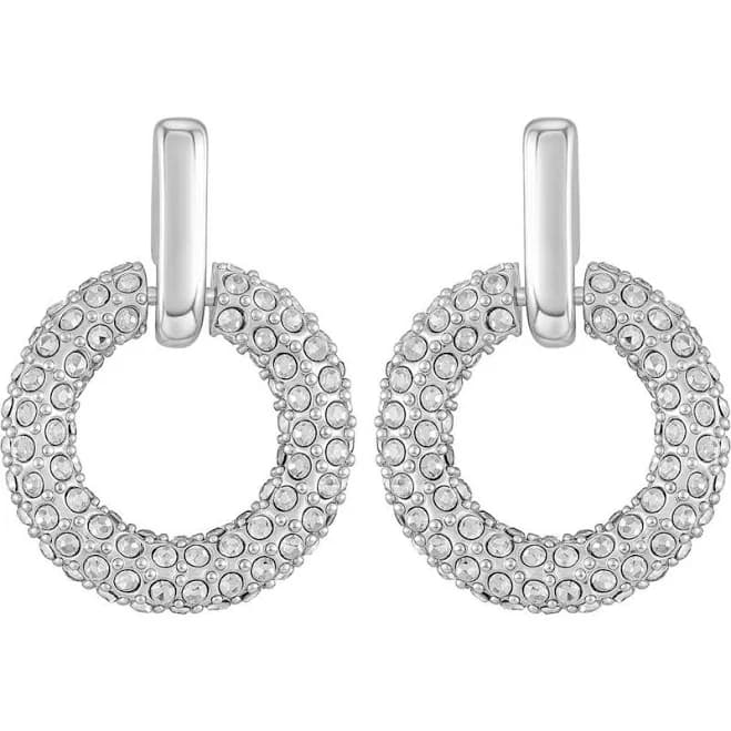 Vince Camuto Pavè Hoop Drop Earrings