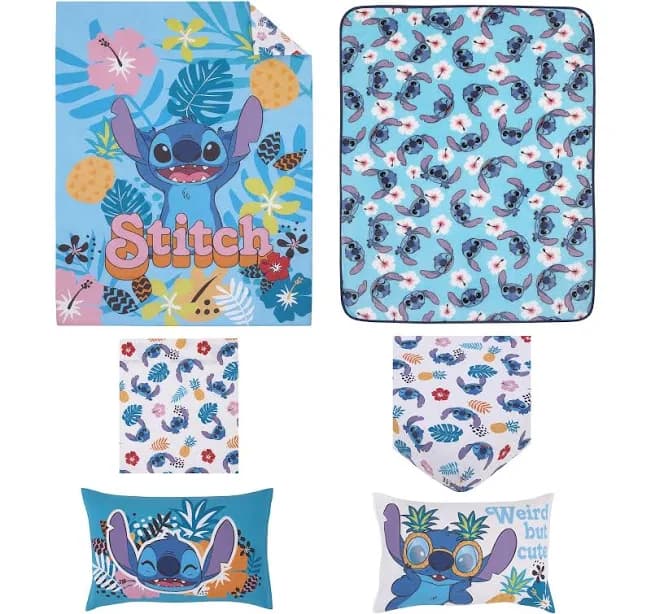 Disney Stitch 5-Pc Toddler Bed Set