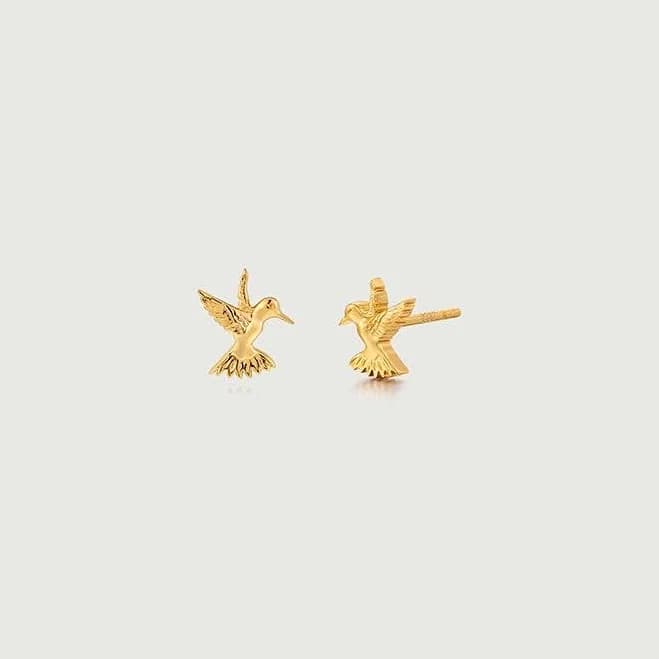 Dove in Motion Stud Earrings