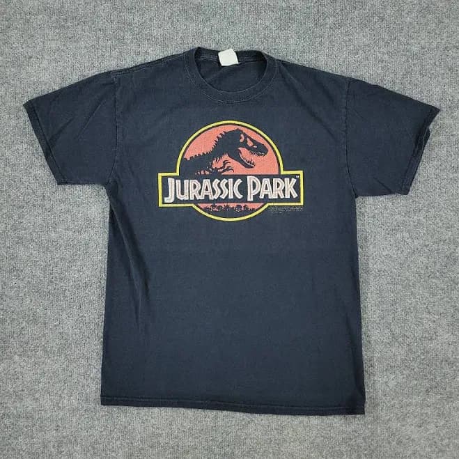 Jurassic Park Men’s Big Classic Movie Logo T-Shirt