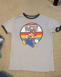 Vintage style super Mario Bros shirt youth | Mercari