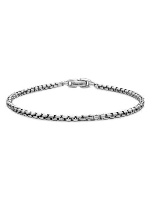 David Yurman Sterling Silver Box Chain Bracelet