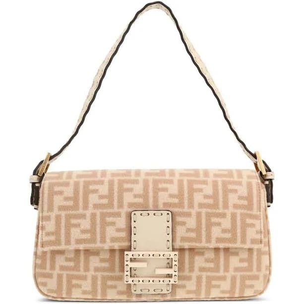 Fendi 2010s FF Motif Baguette Shoulder Bag