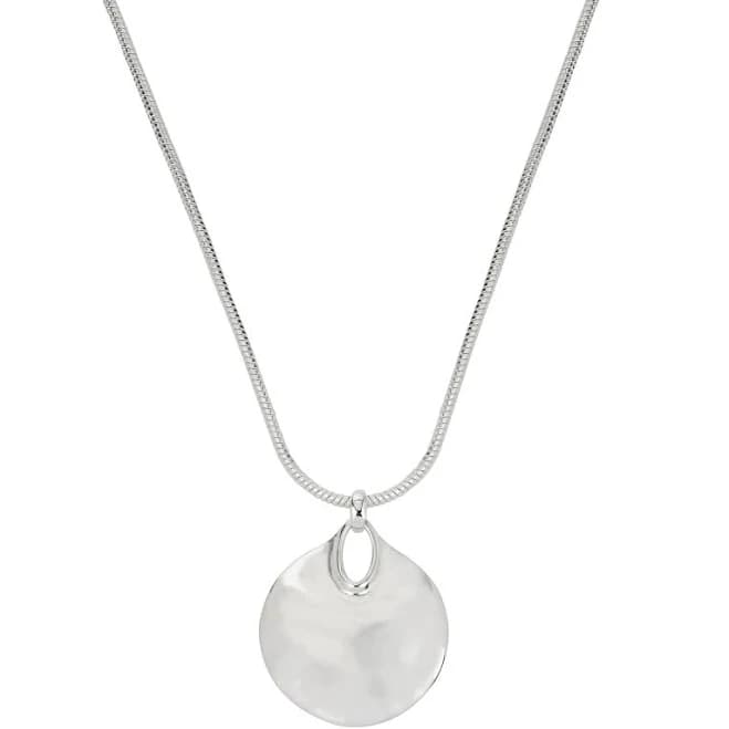 Robert Lee Morris Women's Hammered Disc Pendant Necklace
