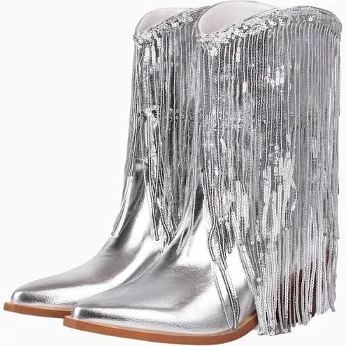 Retro Fringe Cowgirl Boots