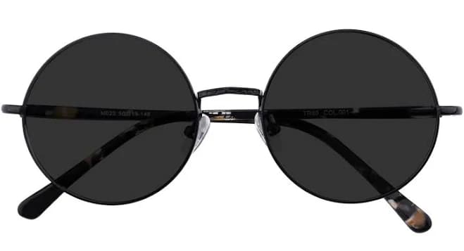 Kaylee Men's Round Metal Sunglasses with Adjustable Nose Pads