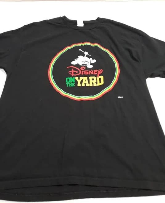 Men's Disney On The Yard Hanes Black T-shirt Size Xl