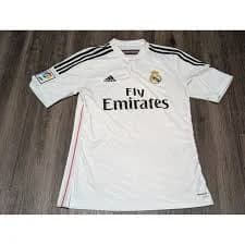 Real Madrid‎ Adidas Soccer Jersey Mens Medium White Fly Emirates Football Shirt