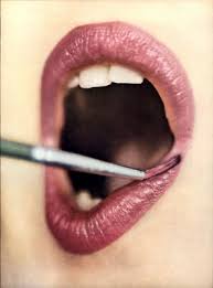 1984 Irving Penn Female Model Mouth Closeup Lipstick Brush Art Photo Gravure | eBay