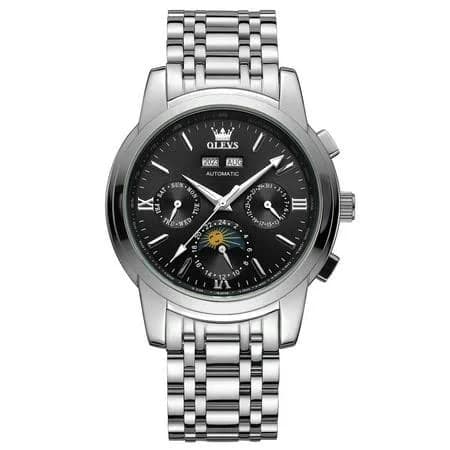 OLEVS Men's Stainless Steel Self-Winding Analog Watch