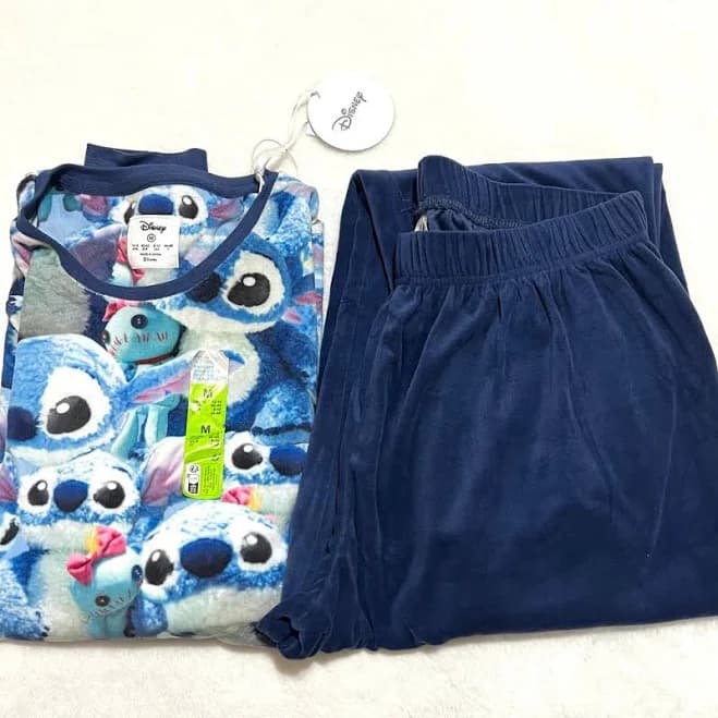 Disney Lilo & Stitch Pajama Set Women’s Size M - Primark New - New Women | Color: Blue | Size: M