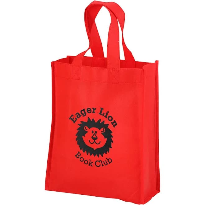 100 Trade Show Tote Bags | Book Tote | Promotional Items Imprinted with Your Company Logo | 4imprint