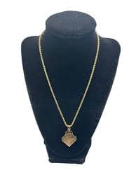 Antique Gold Filled Watch Fob Locket by S&BL Co. - Vintage Square Necklace - Monogramed Initial H - 14K GF Chain Estate Jewelry Early 1900s