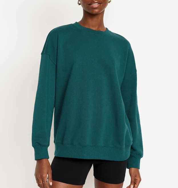 old navy Women's Socomfy Oversized Tunic Sweatshirt