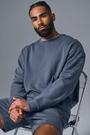 Alo Chill Crew Neck Pullover - Bluestone - Hoodies - Free Shipping - BeyondStyle