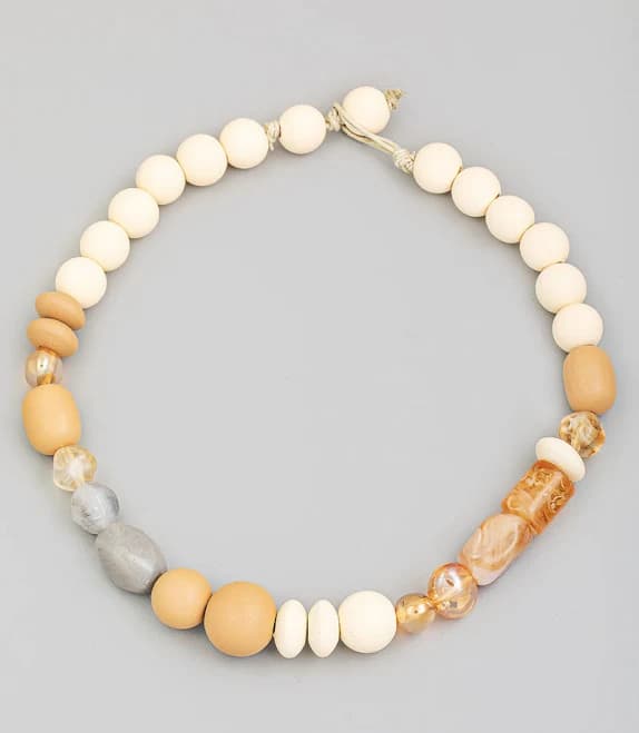 Lira Bulky Beaded Necklace