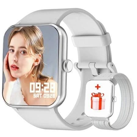 Smart Watch for Android and iPhone,IP68 Waterproof,with Bluetooth Call(Answer/Make Calls) for Women Men 1.85 inch HD Screen Fitness Watch with AI