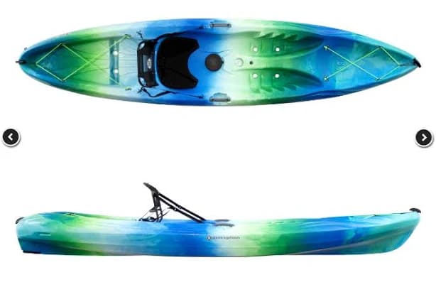 Perception Tribe 11.5 | Sit on Top Kayak for All-Around Fun | Large Rear Storage with Tie Downs | 11' 5"