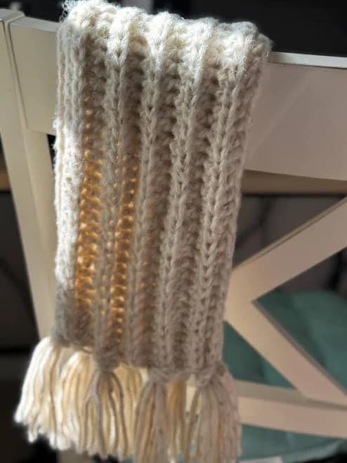 Women's Extra Soft Fluffy Crochet Scarf