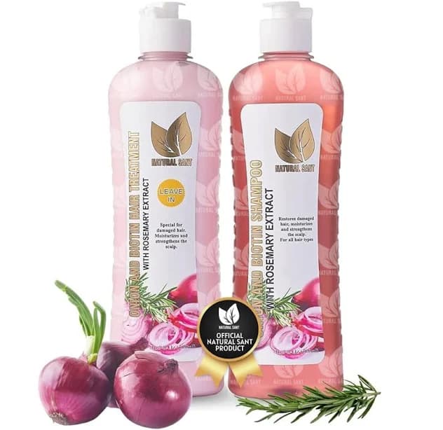 Natural Sant Onion Biotin Rosemary Shampoo