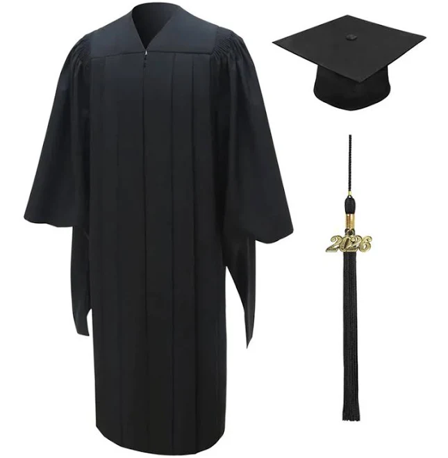 Faith University Deluxe Master's Graduation Cap, Gown, Tassel & Hood Package