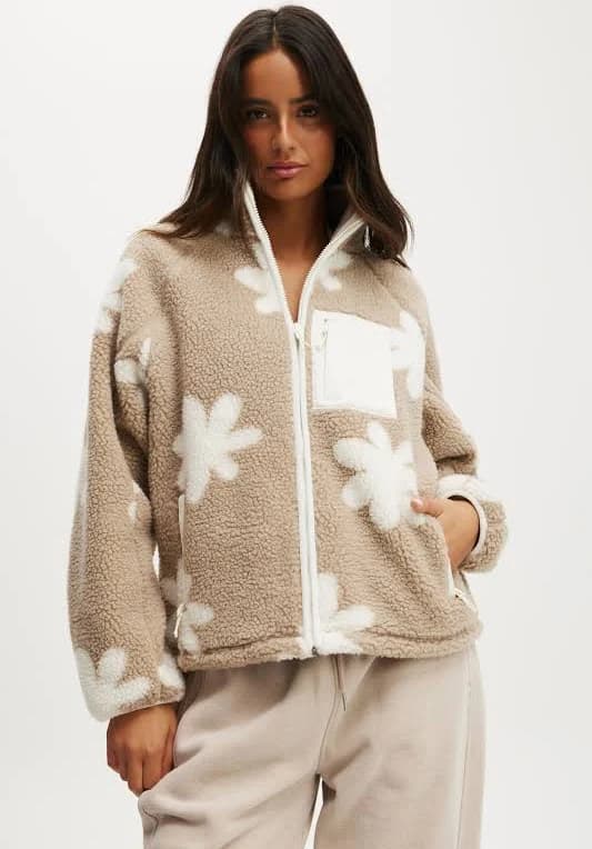 Cotton On Women's Active Trail Sherpa Zip Through