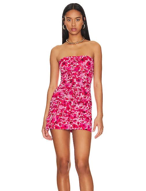 MORE TO COME Natalie Strapless Mini Dress