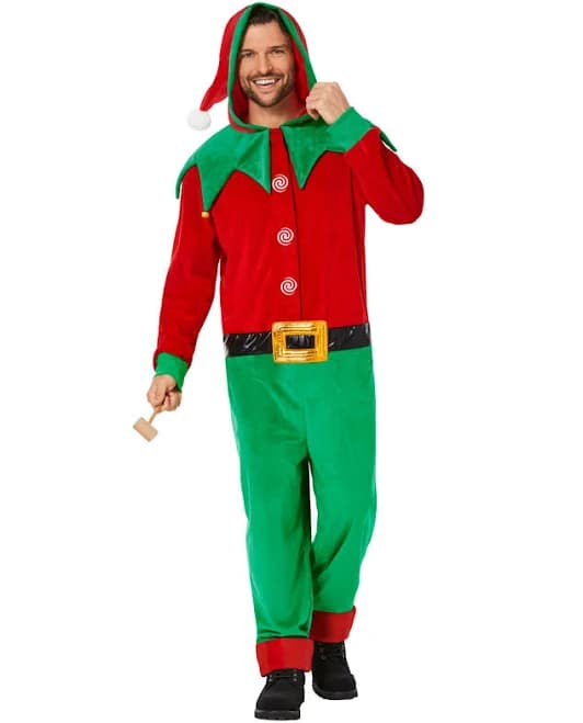 Spirit Halloween Elf Jumpsuit Costume