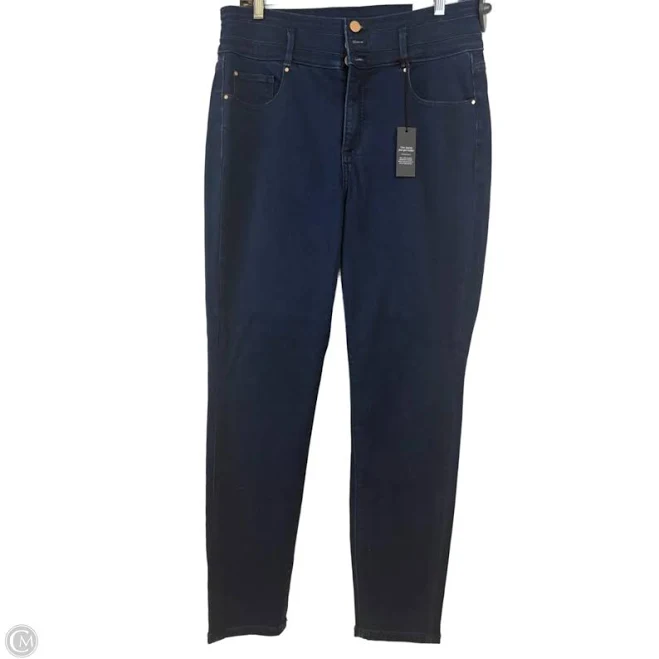 Jeans Skinny By Ann Taylor In Blue Denim, Size: 12