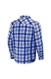 Darius Rucker Collection by Fanatics Men's Darius Rucker Collection by Fanatics Royal New York Mets Plaid Flannel Button-Up Shirt | Nordstrom