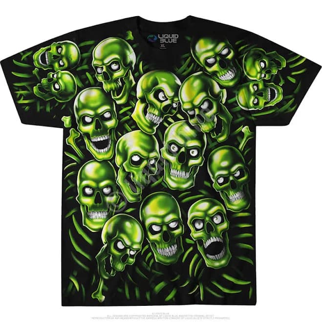 Men's Skull Pattern T-Shirt