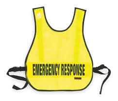 Safety Vest, Emergency, Lime, Reflective,1YAW3,(MG) | eBay